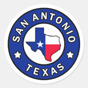 Sticker Rond San Antonio Texas
