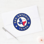 Sticker Rond San Antonio Texas (Enveloppe)