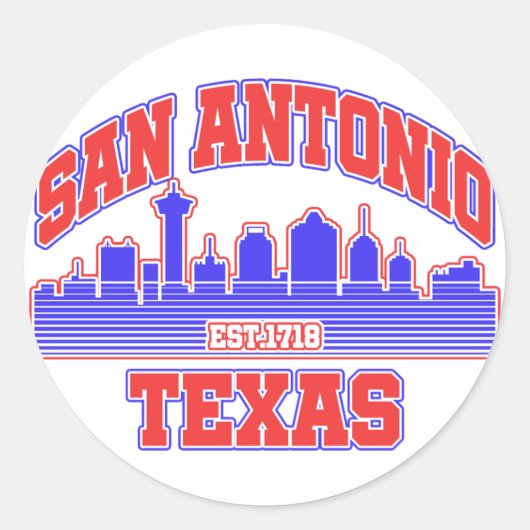Sticker Rond San Antonio, Texas (Devant)