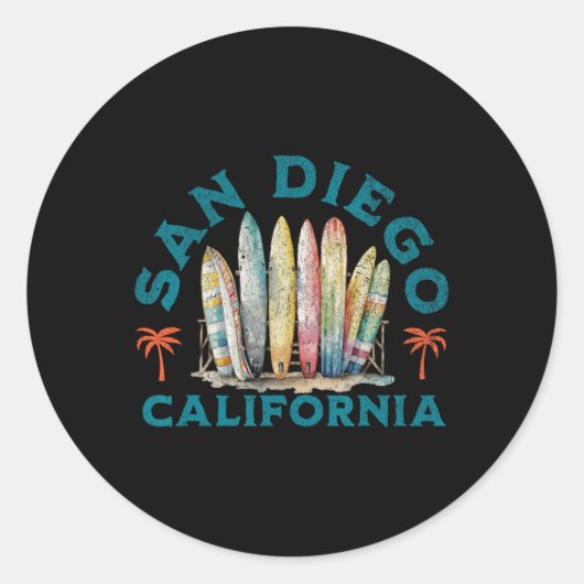 Sticker Rond San Diego  (Devant)