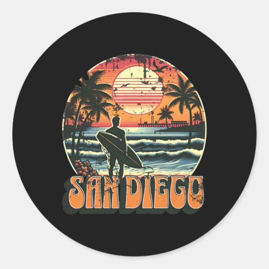 Sticker Rond San Diego _2 (Devant)