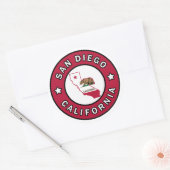 Sticker Rond San Diego Californie (Enveloppe)