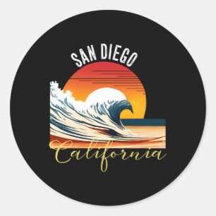 Sticker Rond San Diego San Diego