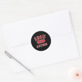 Sticker Rond San Diego State Aztecs Varsity Black (Enveloppe)