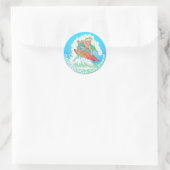 Sticker Rond San Diego Surfer (Sac)