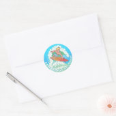 Sticker Rond San Diego Surfer (Enveloppe)