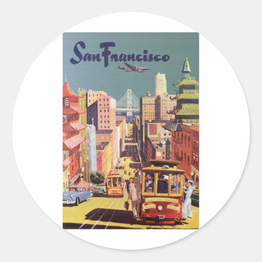 Sticker Rond San Francisco (Devant)