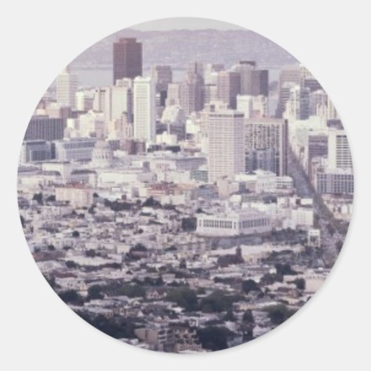 Sticker Rond San Francisco (Devant)