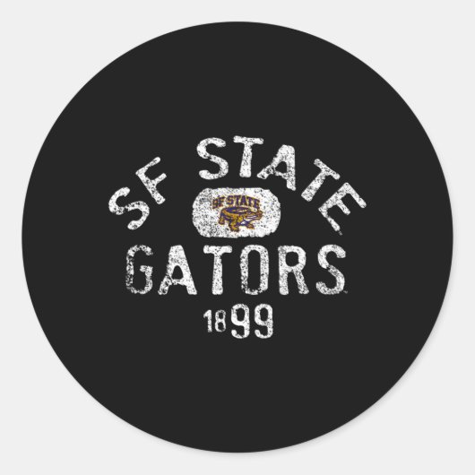 Sticker Rond San Francisco State Gators 1899 (Devant)