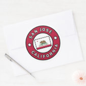 Sticker Rond San Jose Californie (Enveloppe)