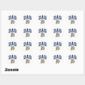 Sticker Rond San Jose State Spartans Papa (Feuille)