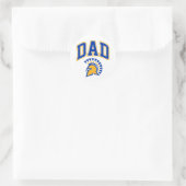 Sticker Rond San Jose State Spartans Papa (Sac)