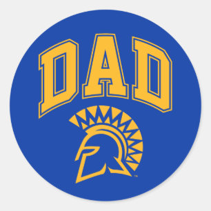 Sticker Rond San Jose State Spartans Papa