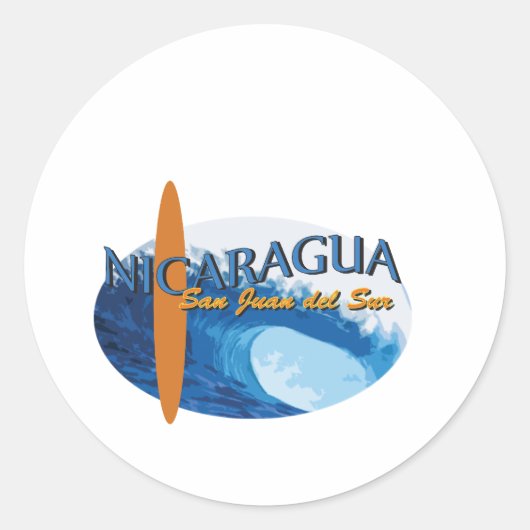 Sticker Rond San Juan Del Sur (Devant)