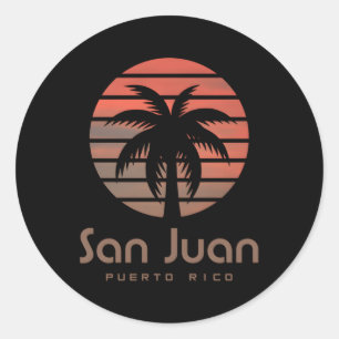 Sticker Rond San Juan Porto Rico