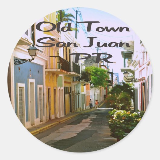 Sticker Rond San Juan Porto Rico (Devant)