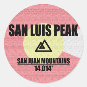 Sticker Rond San Luis Peak