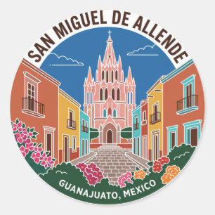 Sticker Rond San Miguel de Allende Mexique