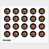 Sticker Rond Sandbagger Golf Design - Sandbagger (Feuille)