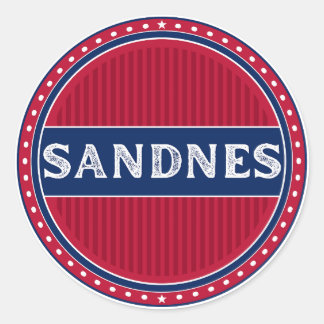 Sticker Rond Sandnes City Pride Emblem – Norwegian Identity
