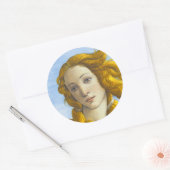 Sticker Rond Sandro Botticelli - Détail de la naissance de Vénu (Enveloppe)