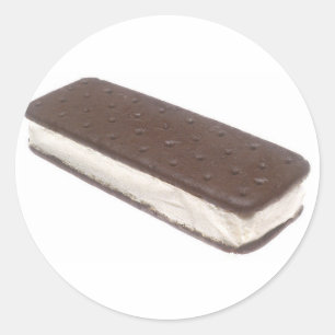 Sticker Rond Sandwich à la crème glacée