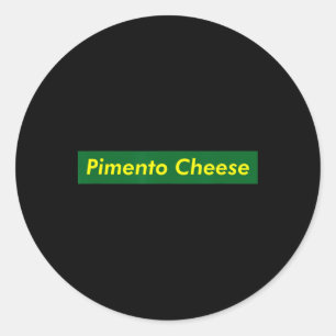 Sticker Rond Sandwich au fromage Pimento Tournoi de golf drôle