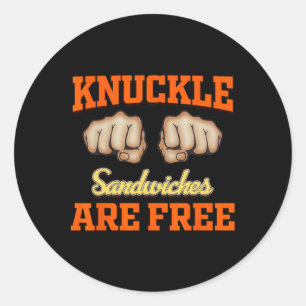 Sticker Rond Sandwichs Knuckle Gratuit