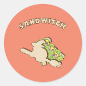 Sticker Rond Sandwitch (Devant)