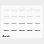 Sticker Rond Sandy Hook, New Jersey (Feuille)