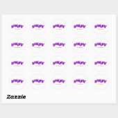 Sticker Rond Sanité (Feuille)
