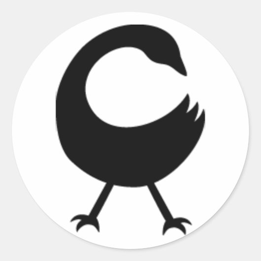 Sticker rond Sankofa (Devant)