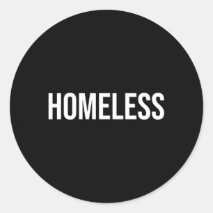 Sticker Rond Sans abri