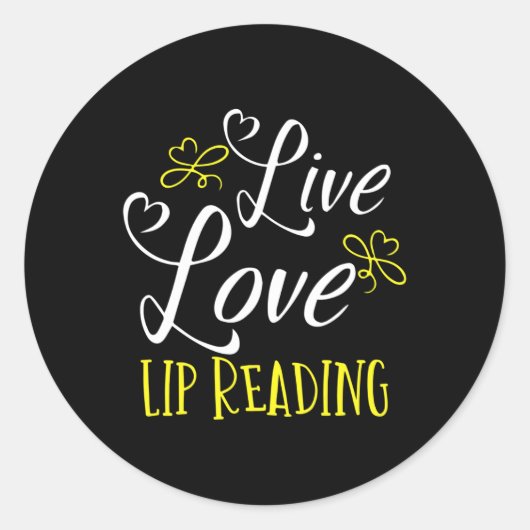 Sticker Rond Sans Audience - Sourd - Incapable D'Entendre - Sou (Devant)