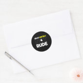 Sticker Rond Sans Audience - Sourd - Incapable D'Entendre - Sou (Enveloppe)