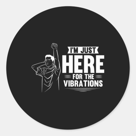 Sticker Rond Sans Audience - Sourd - Incapable D'Entendre - Sou (Devant)