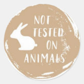 Sticker Rond Sans cruauté (Devant)