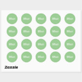 Sticker Rond Sans Écouter Sourds-Muets (Feuille)