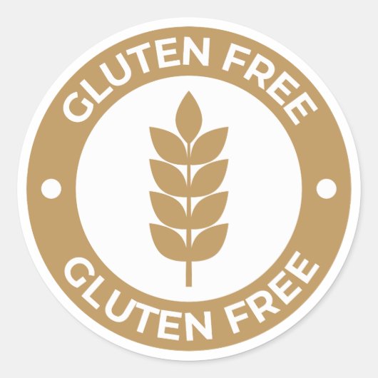 Sticker Rond Sans gluten (Devant)