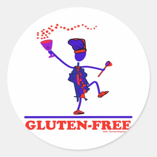 STICKER ROND SANS GLUTEN (Devant)