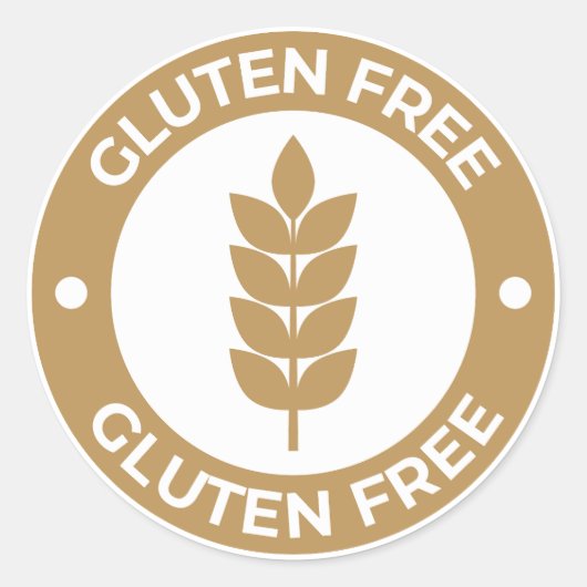 Sticker Rond Sans gluten (Devant)
