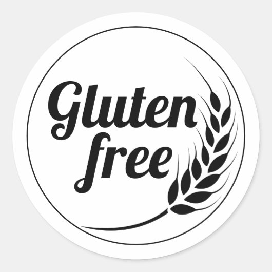 Sticker Rond Sans gluten (Devant)