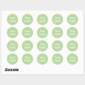 Sticker Rond Sans OGM. Vert. (Feuille)