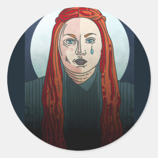 Sticker Rond Sansa Stark Jeu de Trones