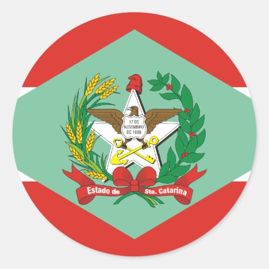 Sticker Rond Santa Catarina, Brésil (Devant)