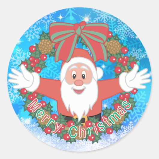 Sticker Rond Santa Claus (Devant)