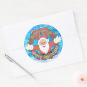 Sticker Rond Santa Claus (Enveloppe)