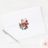 Sticker Rond Santa Claus (Enveloppe)