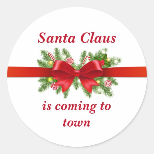 Sticker Rond Santa Claus (Devant)