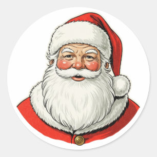 Sticker Rond Santa Claus